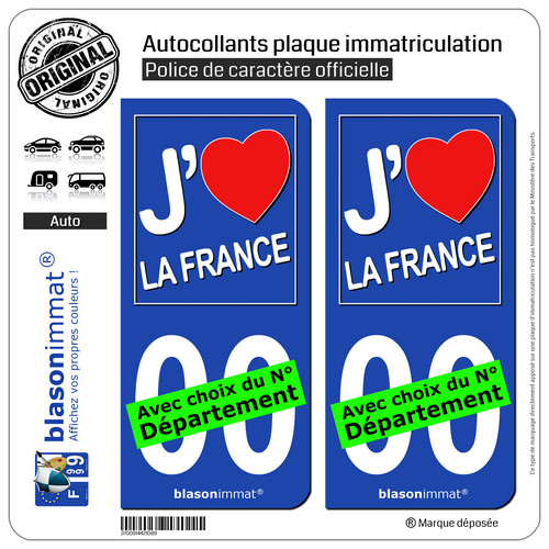 Stickers autocollant plaque - 2,