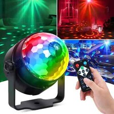 Lampe de Scène DJ Jeux lumière Soirée Boule à Facette avec Télécommande LED Spot