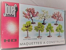 Boite avec train électrique Jouef maquette a construire 5 arbres HO SNCF vintage