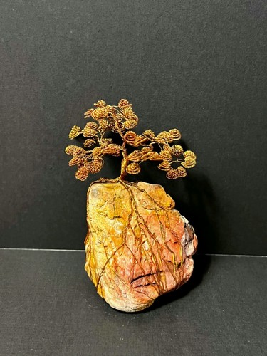 Arbre bonsaï cuivre fait - arbre,bonsaï,