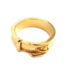 Authentic HERMES Ceinture Scarf Ring Metal Gold F/S