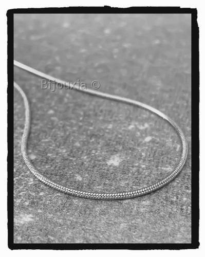 Chaîne maille serpent argent - maille,