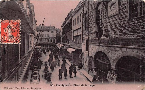 Cpa perpignan place la - 66,