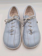 KICKERS Leather Light Blue Lace Up Womens Brogues Comfort Shoes Size 38