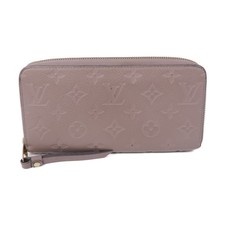 LOUIS VUITTON LV GHW Zippy Wallet Monogram Empreinte Tourterelle Beige
