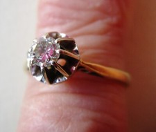 BAGUE SOLITAIRE 2 ORS 750 , 18