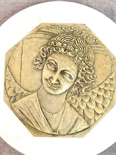 Plaque murale ange au - plaque,