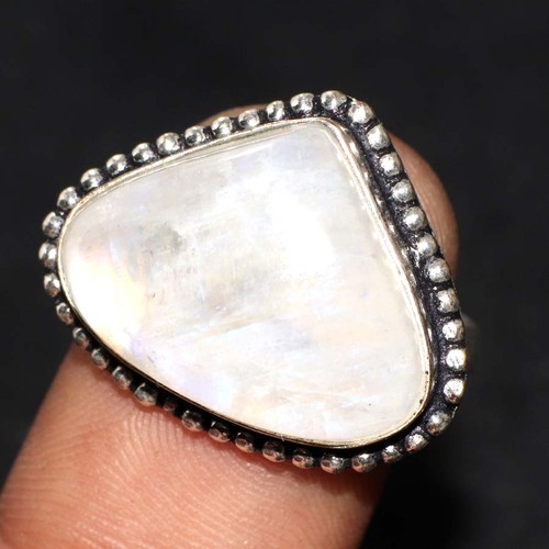 Bague pierre lune arc - lune,