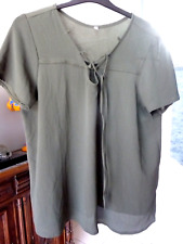 CHEMISIER DEBARDEUR COLLECTION ETE polyester kaki Taille 48 - NEUF