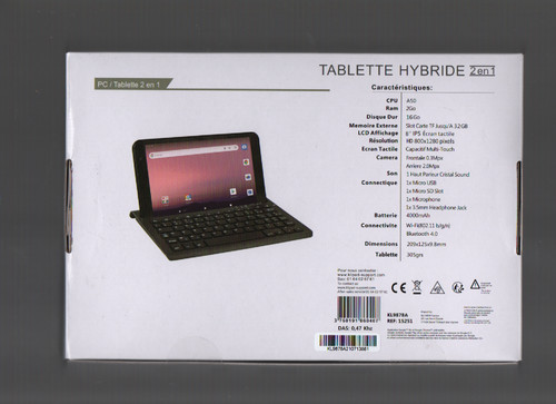 Tablette hybride klipad - hybride, 8