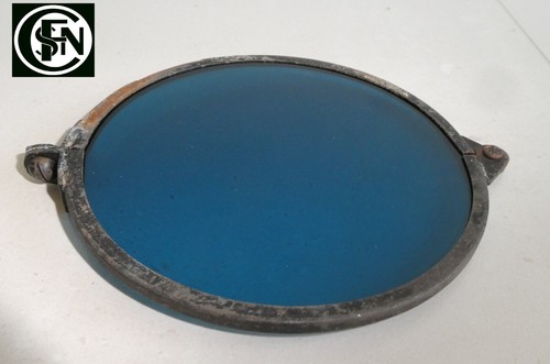 Verre rond bleu - pour, lanterne