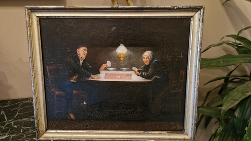 Peinture ancienne huile sur - peinture,