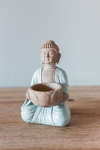 Statuette bouddha bougeoir - statuette,