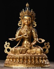 11.6 '' Tibet bouddhisme Bronze Vajradhara Vajrabhairava déesse bouddha Statue