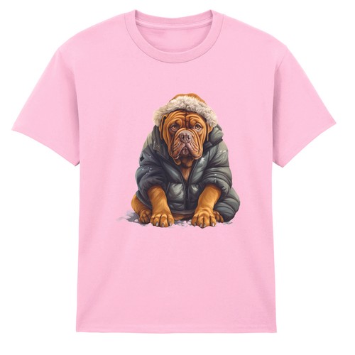 Dogue bordeaux dog - dog, winter