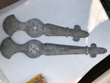 Très Rare et ancienne paire d'aiguille d'horloge de clocher cadran église