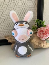 924⚜️ Plush Cuddly toy Rabbids disguised as penguin plaster height 25 cm