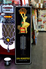 plaque émaillée SPA monopole source reine boisson thermomètre 75 cm enamel sign