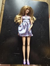 Barbie DVX75 Lovely in Lilac TALL FASHIONISTA #53 Bebe Face DOLL in Floral Dress