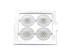 ALEZAN MODELS . ACCESSOIRES . SET 4 INSERTS JANTE BBS . 4 ECROUS . PHOTODECOUPE