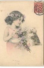 Fantasy - MM Vienna n°175 - Little chien making the beautiful in front of a thread - 21531