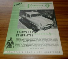 Feuillet SIMCA ARONDE 9 de