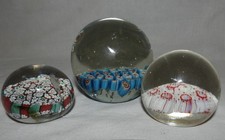 Lot de 3 sulfures - boules