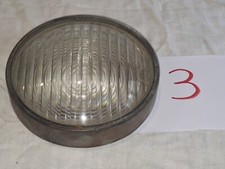 Lentille Fresnel Verre Projecteur Lampe SNCF Gremer Ou Autre Entourage Cuivre