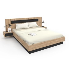 Lit double SANTA avec tête de