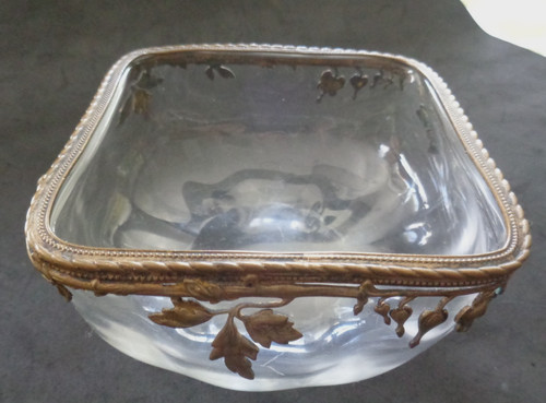 Vide poche art nouveau verre - art,