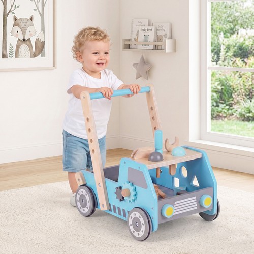 Chariot marche bebe bois - marche,