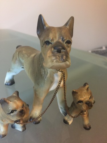 Vintage ceramic boxer - vintage,