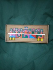 THE LAST SUPPER Handmade Wood Wallhanging Christian Jesus Catholic Vtg LaPalma