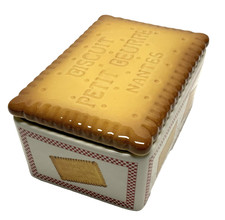 Old NANTES SMALL BUTTER BISCUIT EARTHENWARE BOX box