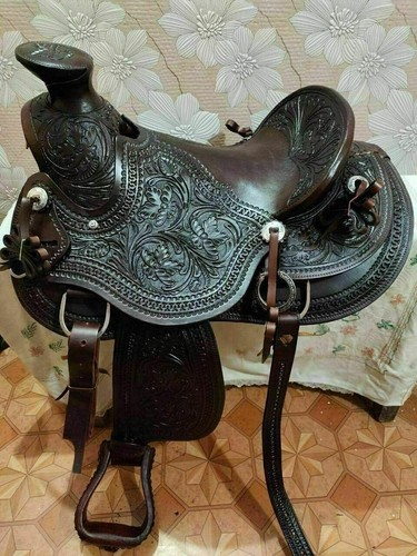 Selle cuir western horse - en,