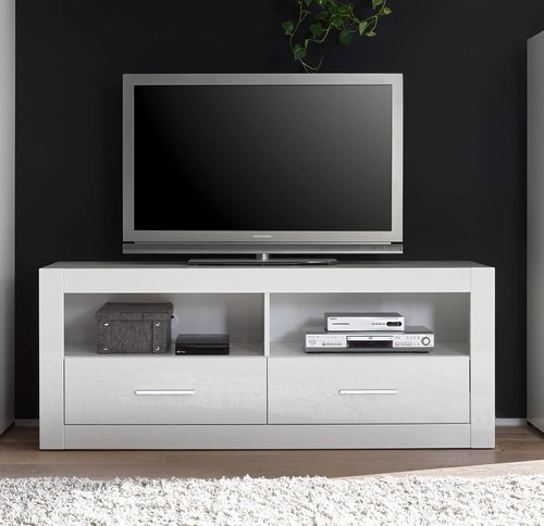 Meuble bas bianco 150cm - bianco,