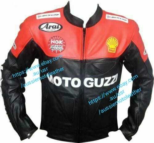 Red motoguzzi jacket motorbike - red,