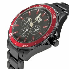 Mens 2 Tone Real Black 45mm