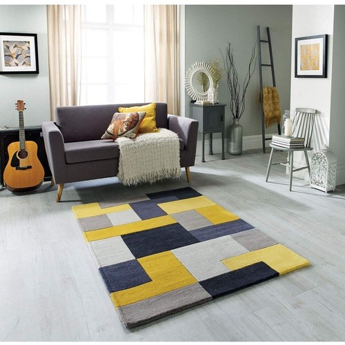 Tapis géométrique épais