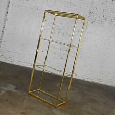 Vintage Modern Brass Plate & Glass Etagere Style DIA Design Institute of Ame