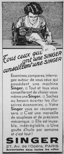 Publicité machine coudre - machine,