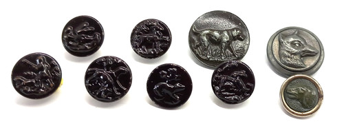 Anciens boutons chasse - 9,