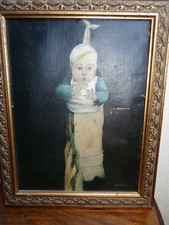 Rare tableau huile sur toile