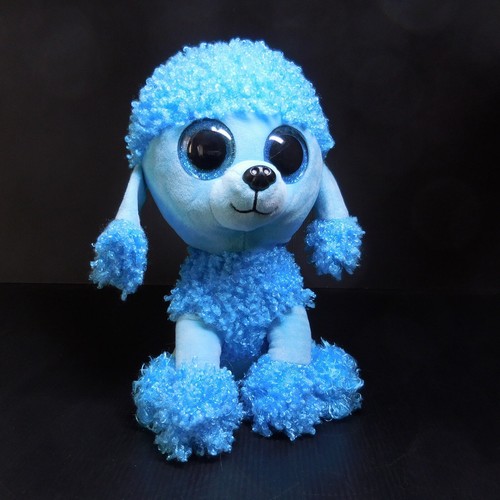 Peluche chien caniche bleu - , ty