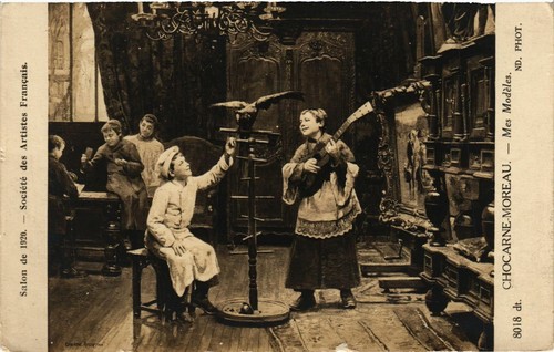 Cpa salon 1920 - ak, de