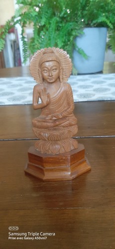 Bouddha bois exotique - bois,