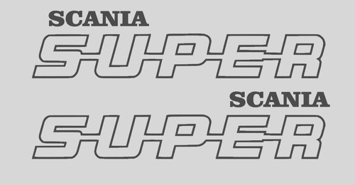 Stickers super scania - 2x,