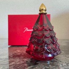Baccarat Christmas Tree Ornament Noel Collection Sapin Russe en cristal rouge