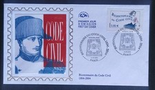 Enveloppe Premier Jour Timbre N° 3644 Bicentenaire du Code Civil Napoléon 2004