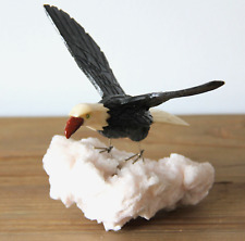 Aigle statuette sculpté pierre semi-précieuse artisanat Péruvien déco